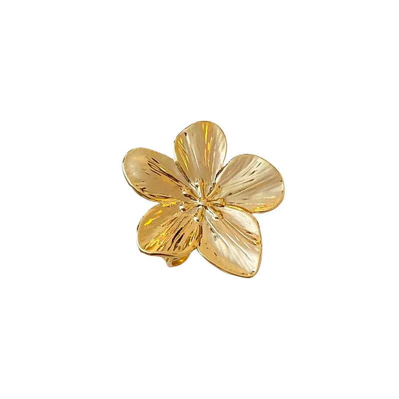 Bague à fleurs pour femmes, tempérament Simple, mode de fête, breloque tendance, bijoux étanches, cadeaux, vente en gros, nouvelle collection 2024