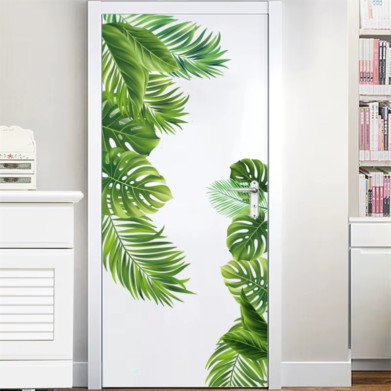 Autocollants muraux en forme de feuille de Monstera