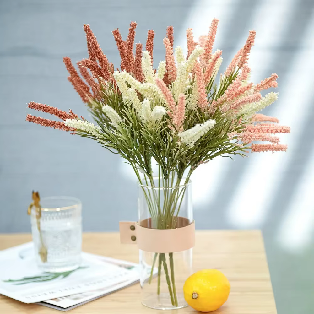 Fleur artificielle de Malt 36cm, plante verte pour décoration de mariage