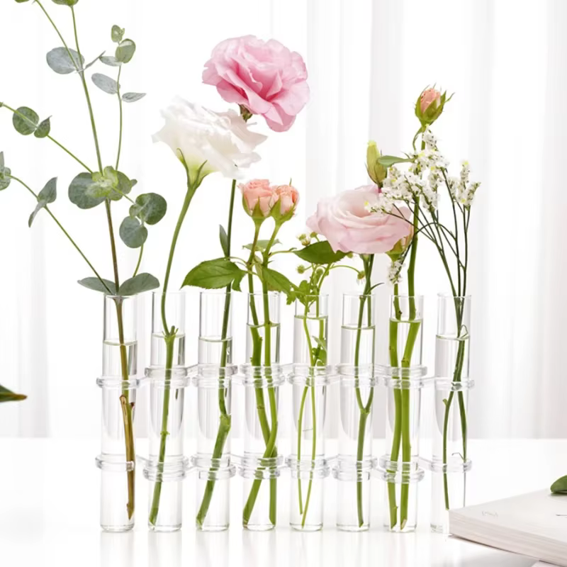 Vase à Fleurs en Verre à Charnière