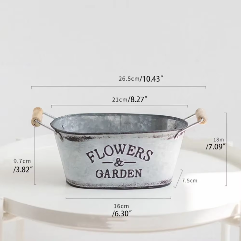 Pot de fleurs polyvalent en fer