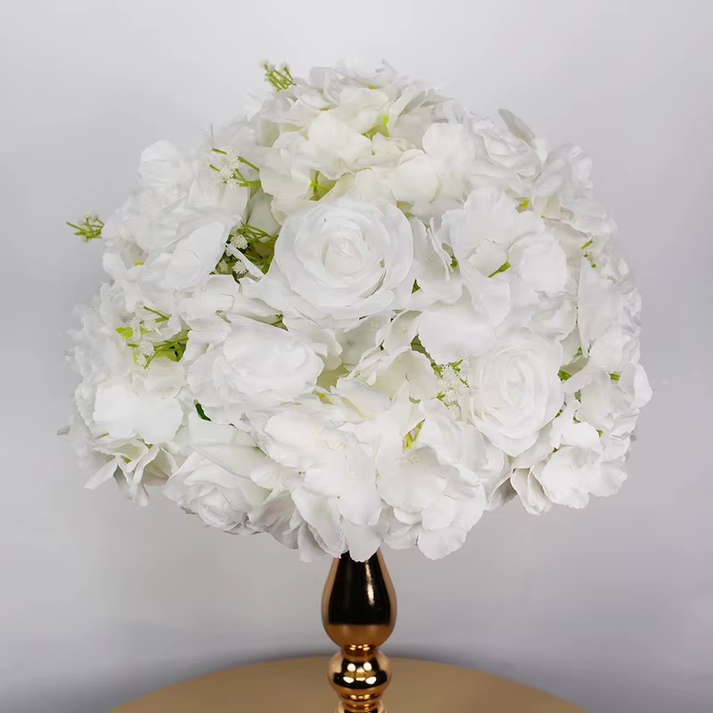 Uflower 30 cm boule de fleur de rose artificielle centre de table de mariage-décor à la maison d'événement de fête florale