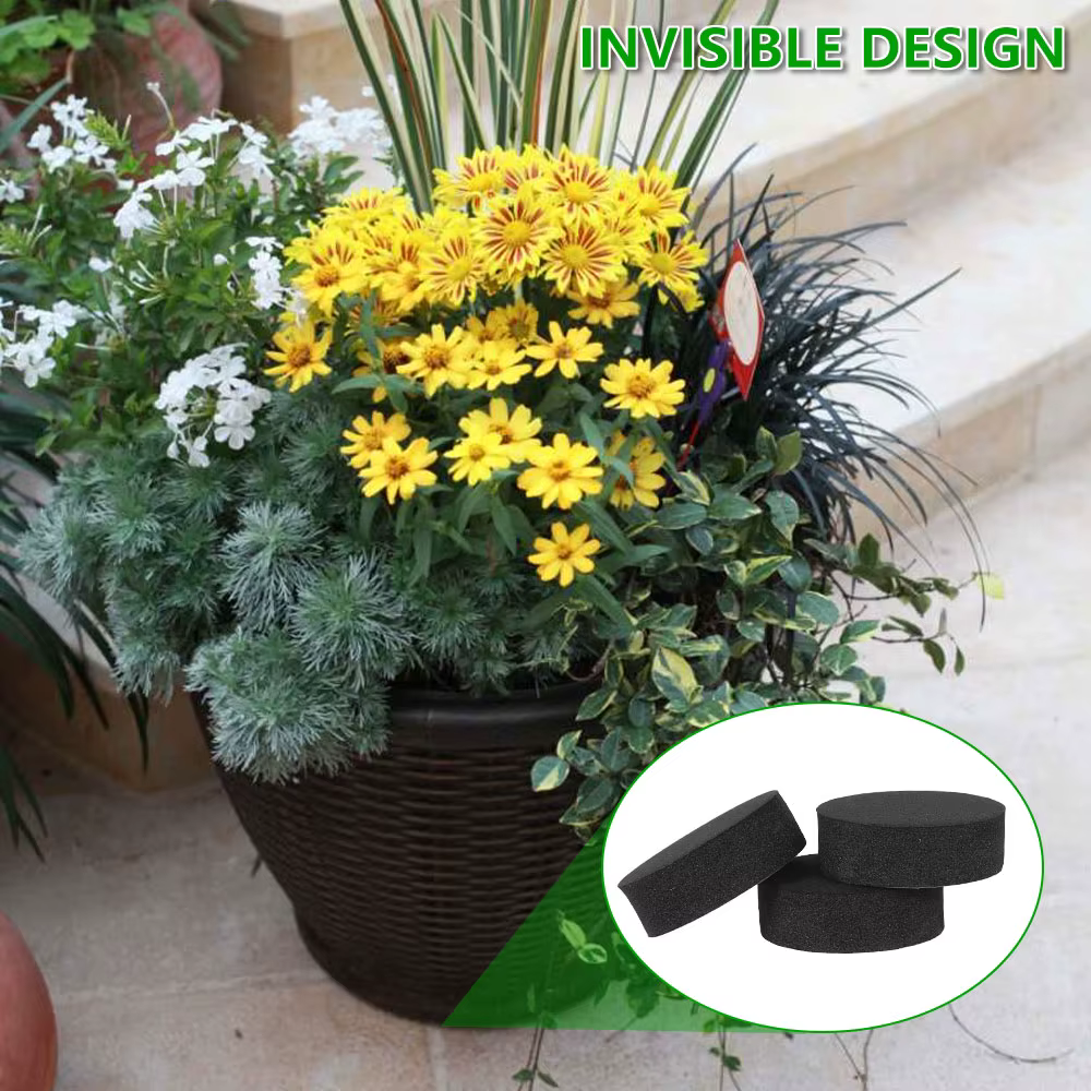 Pieds de Pot de Fleurs Ronds Invisibles