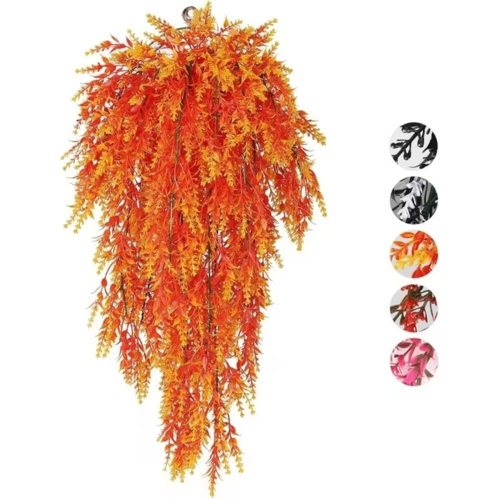 Guirlande de fleurs artificielles multicolores en glycine