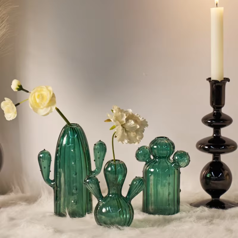 Vase en verre pour plantes hydroponiques