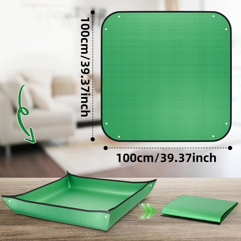 Tapis de rempotage pour contrôler les éclaboussures de terreau