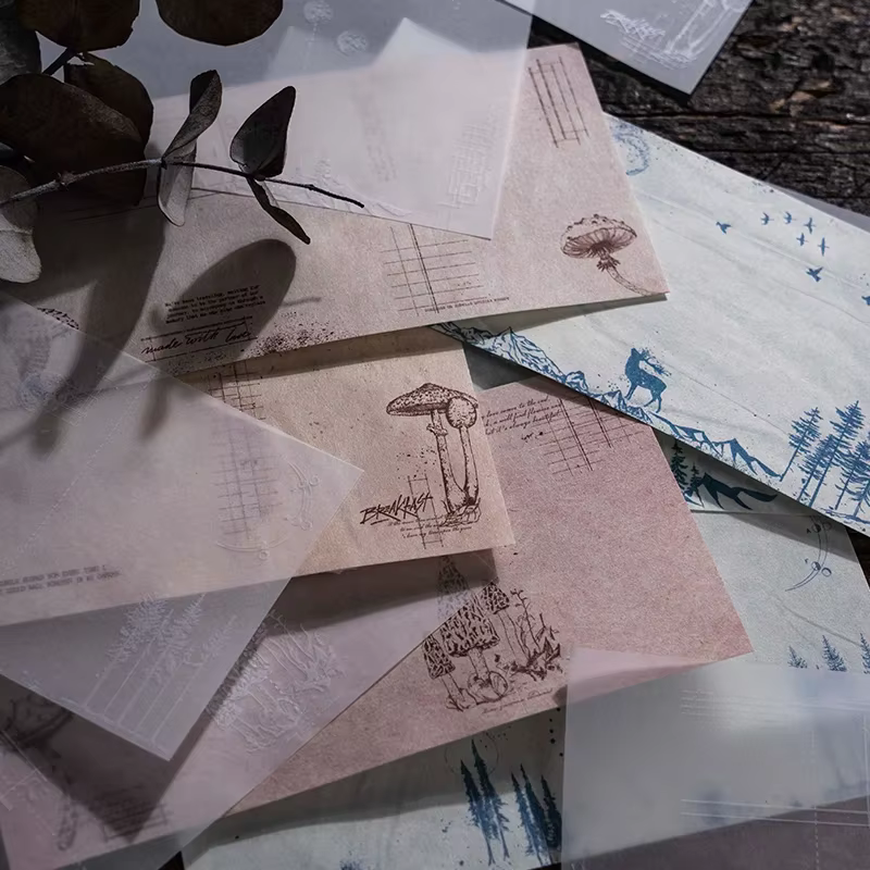 Papier double matériau pour fond d'écriture mémo
