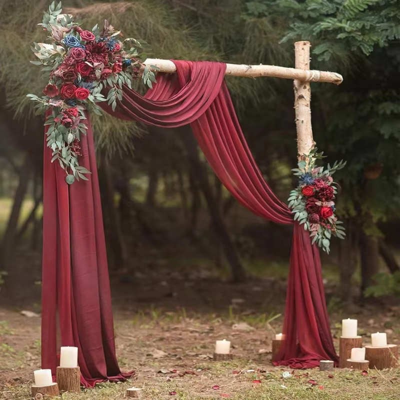 Arche de Fleurs Artificielles pour Arrière de Chaise