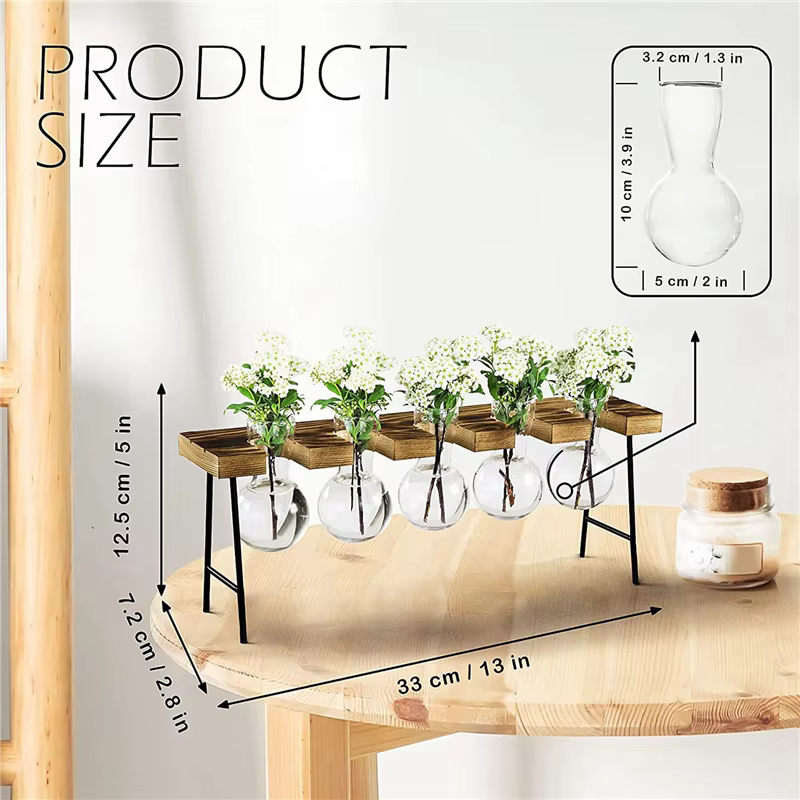 2X Stations de propagation Terrarium de plantes d'air de bureau