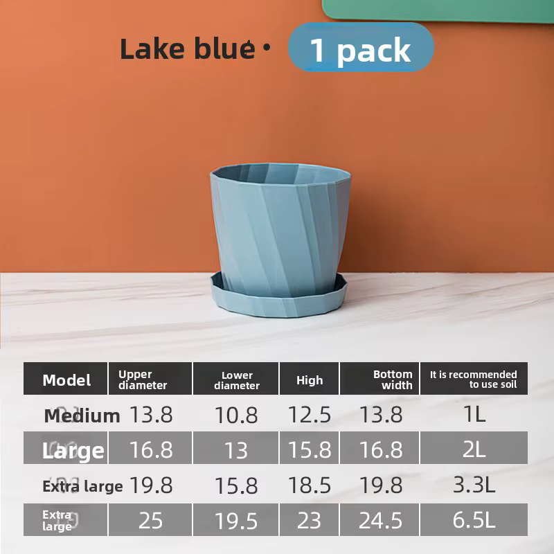 Grand Pot de fleur en plastique en résine pour plantes succulentes et vertes