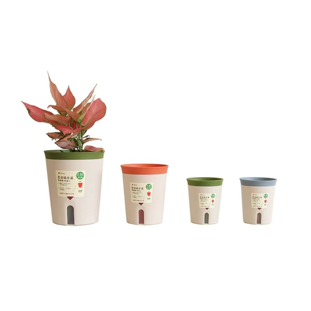 Pot de fleur hydroponique paresseux, pot de fleurs absorbant l'eau, pot de plante succulente, jardinière en plastique auto-arrosante, décor de salon et de bureau
