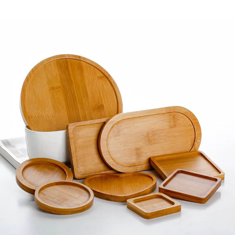 Plateau de soucoupe en bambou