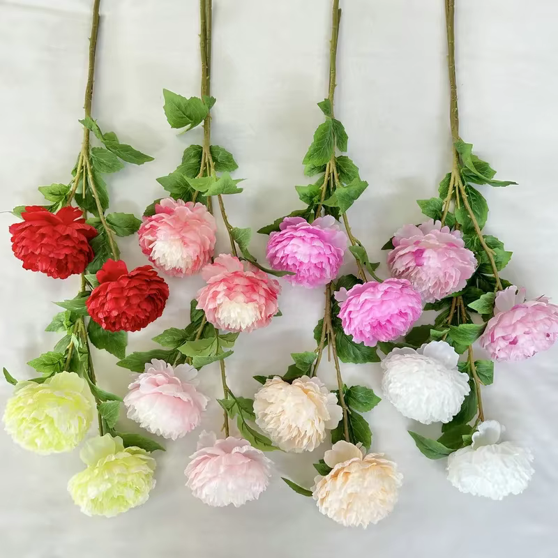 Simulation de fleurs en soie