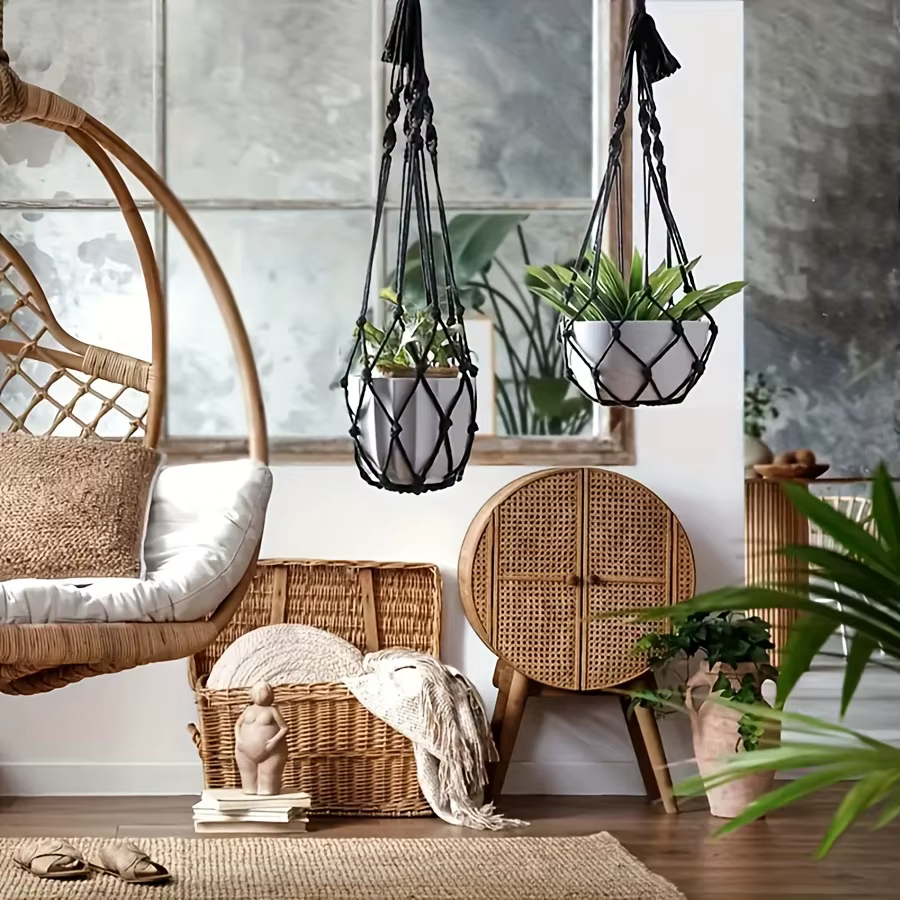 Cintres pour plantes bohème