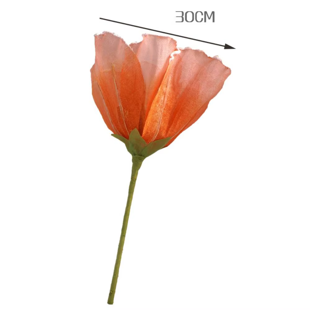 Fleur de pavot artificielle géante de 30 cm pour décoration de maison et jardin