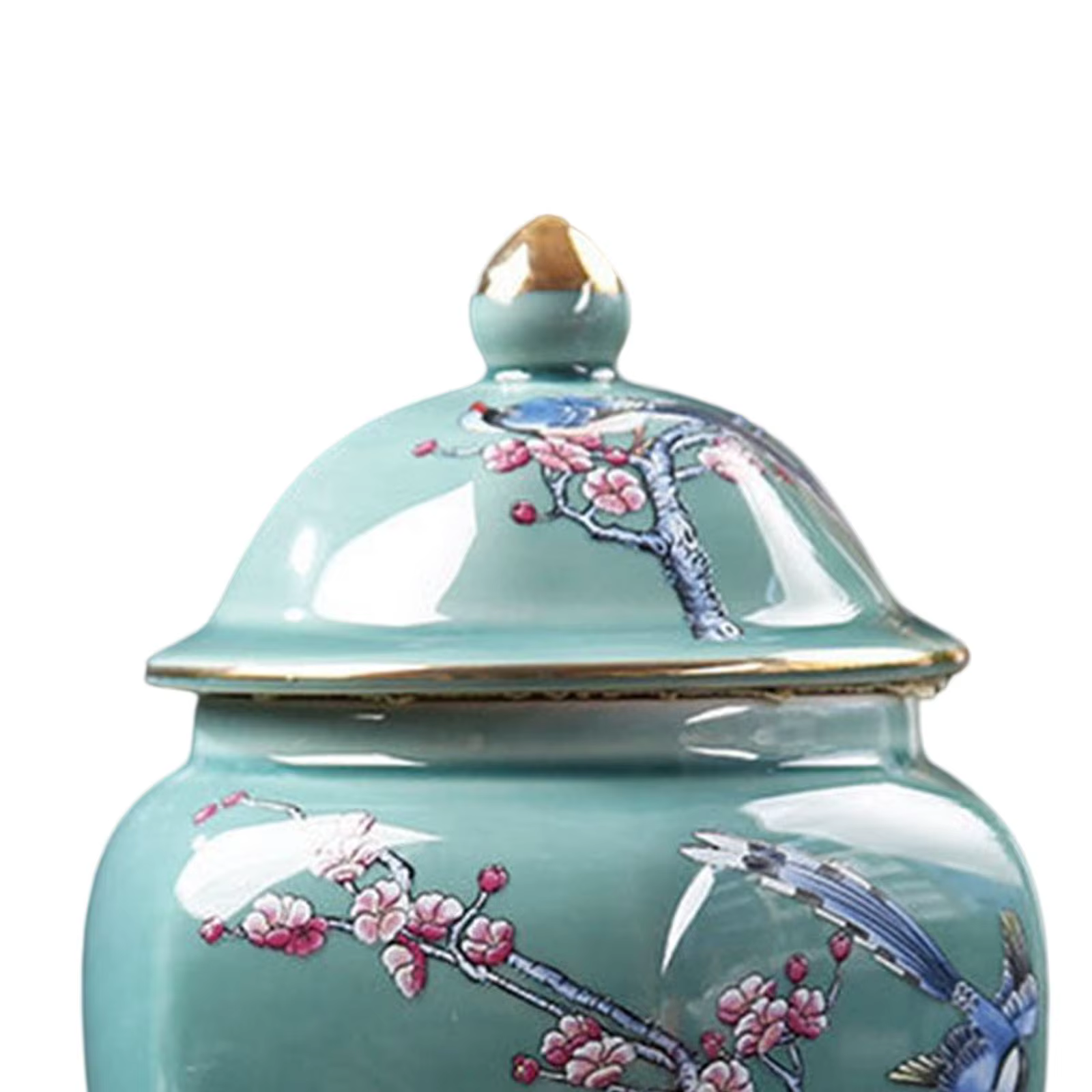 Pot de gingembre en céramique de Style chinois, Vase de fleurs séchées de Style Oriental émaillé