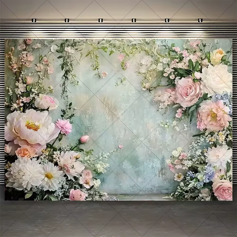 Mur de fleurs florales
