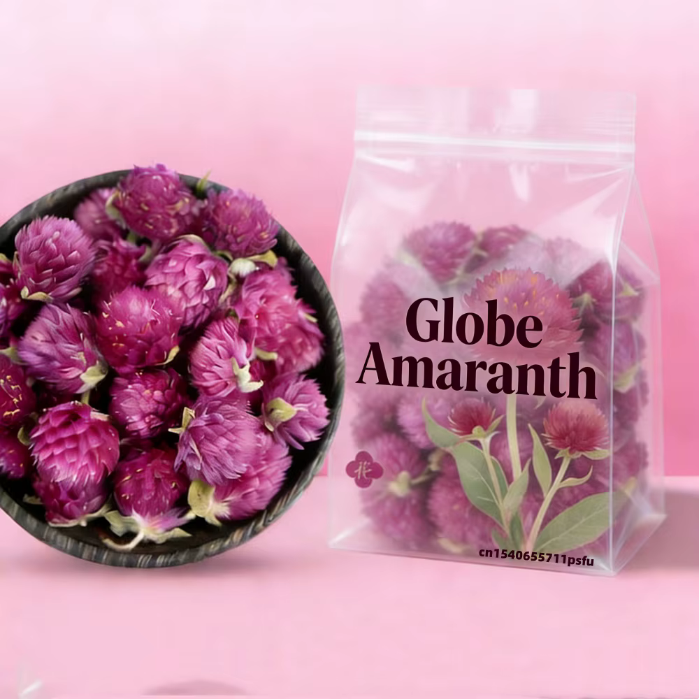 Pétales de fleurs séchées d'amarante Globe naturel de haute qualité