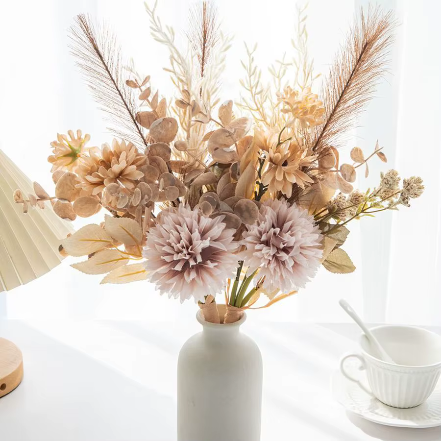 Fleurs artificielles en soie
