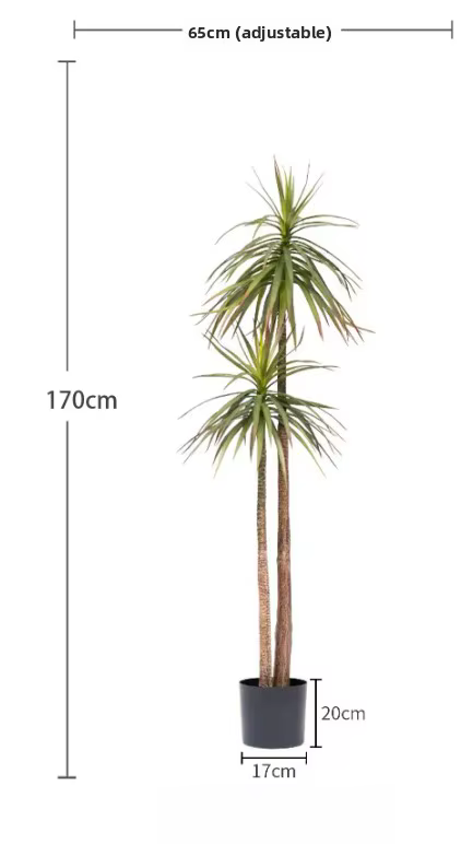 Plante artificielle Arbre du sang de dragon, pour salon intérieur, grande plante verte bonsai pour aménagement paysager décoratif