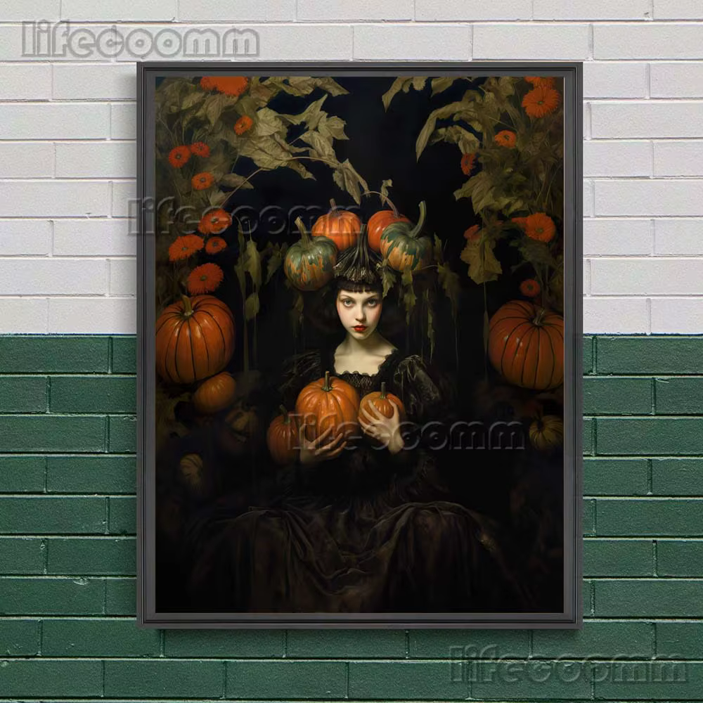 Toile d'art mural Vintage avec fleurs féeriques