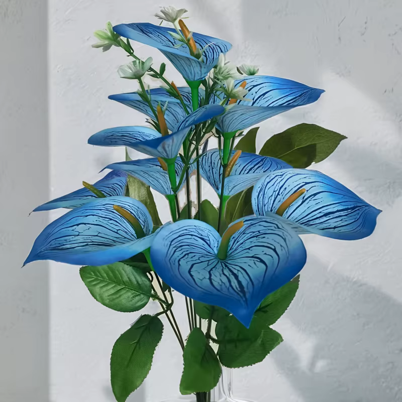 1 bouquet de 10 lys calla aux couleurs vives