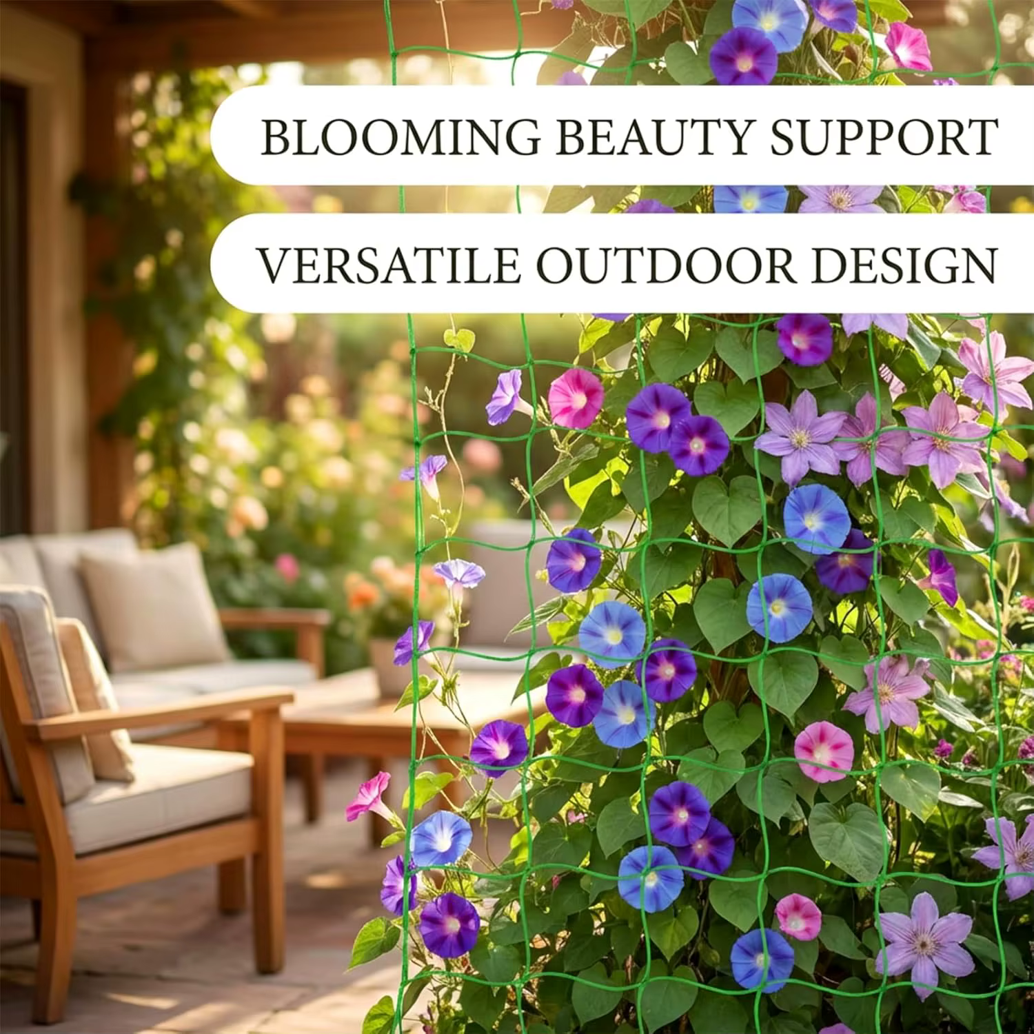 Pergola à treillis pour plantes de 1