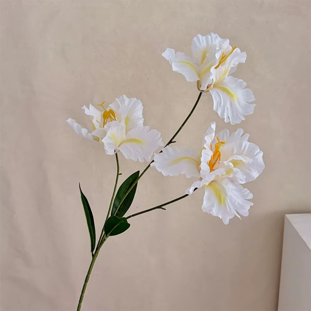 Nouveau bouquet de fleurs d'iris artificielles violettes