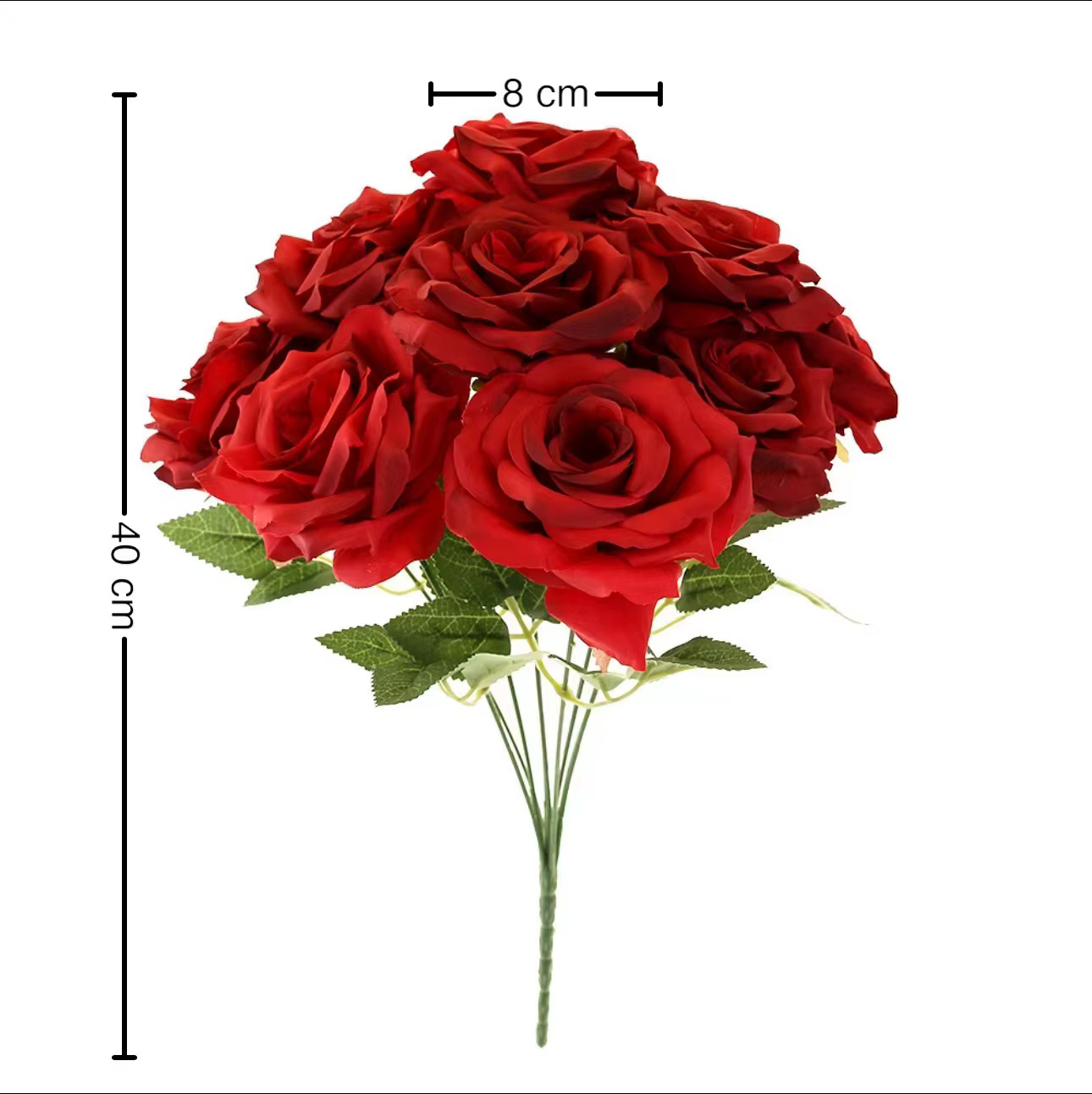 Bouquet de roses artificielles en diamant
