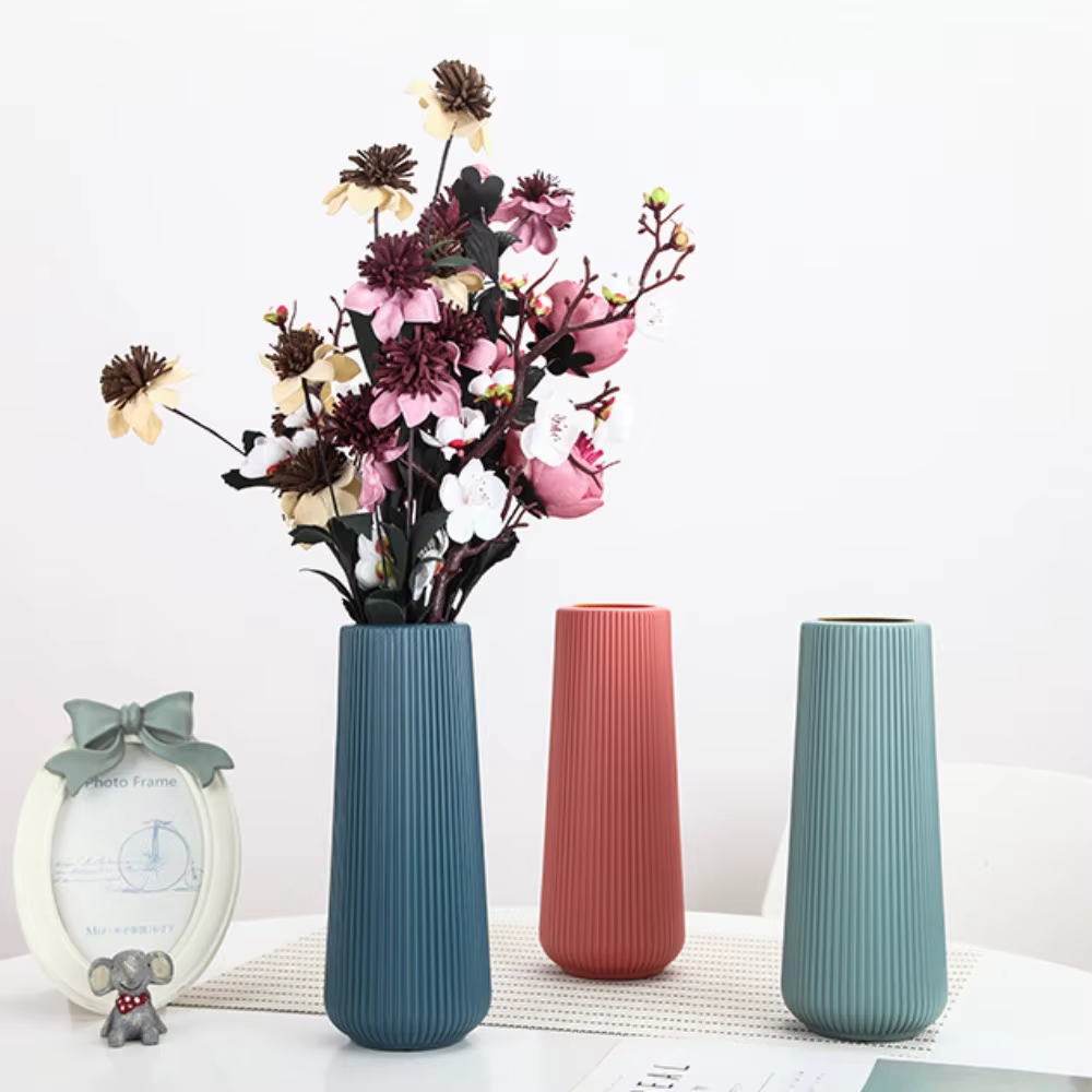 Vase à fleurs en plastique de style nordique