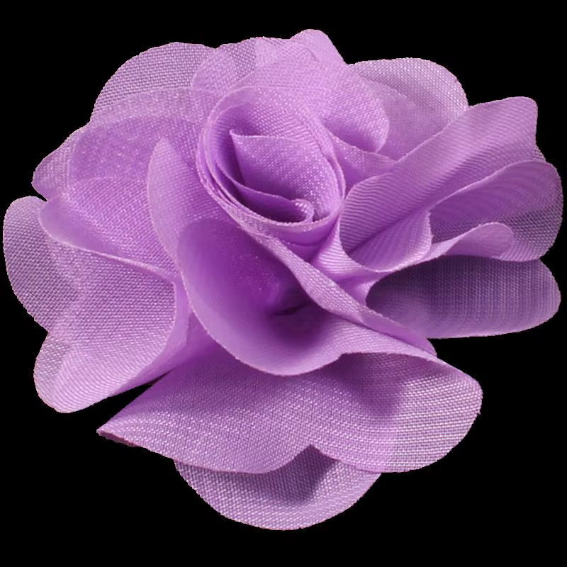 Lot de 10 fleurs en mousseline de soie pour nouveau-né