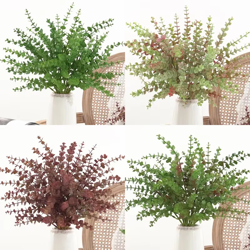 Aloès vert 10 pièces plante de Simulation en plastique Eucalyptus Milan herbe artificielle