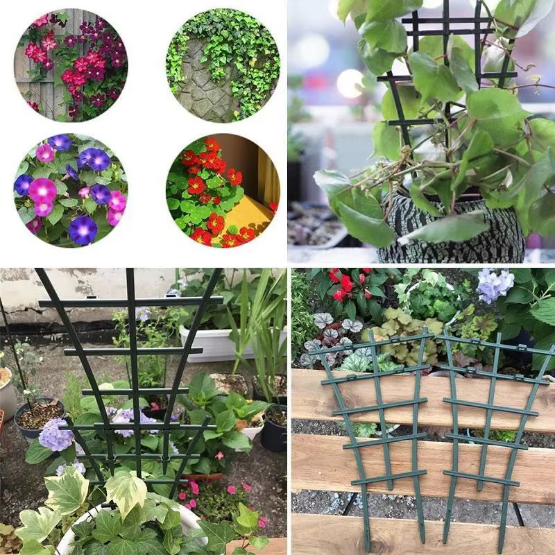Support de plante en pot en plastique pour plantes grimpantes en pots
