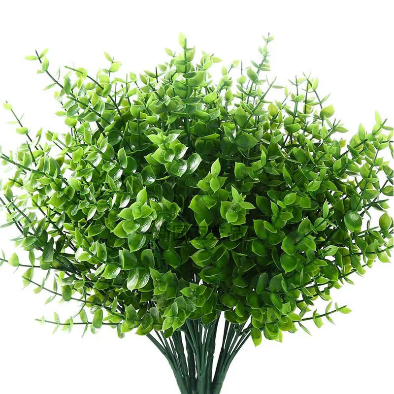 Feuilles d'eucalyptus vertes artificielles
