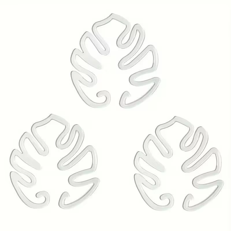 Lot de 10 pinces de support de plantes transparentes et flexibles