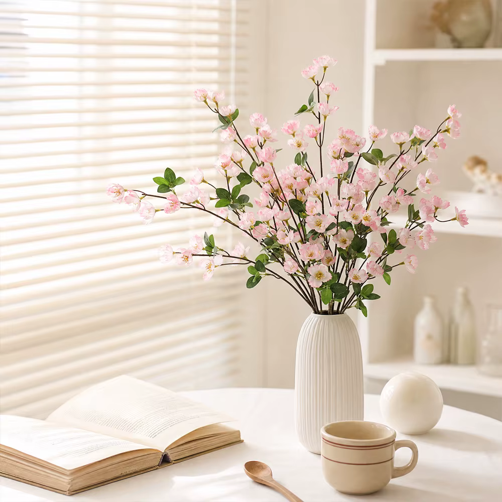 Bouquet de fleurs artificielles en soie