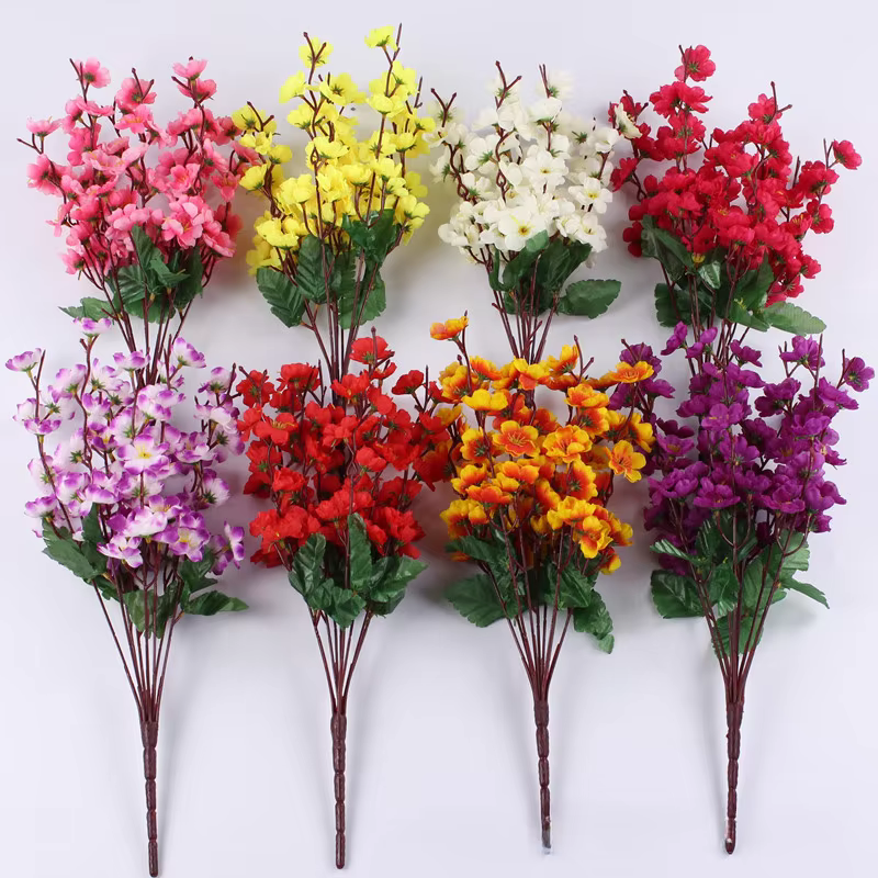 Branche de fleur de prunier en plastique