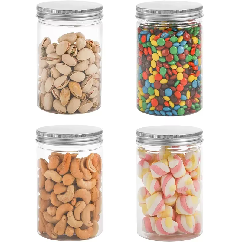 Pots en plastique transparent de 150 à 580ml