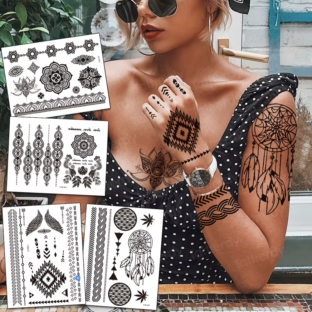 Autocollant de tatouage temporaire