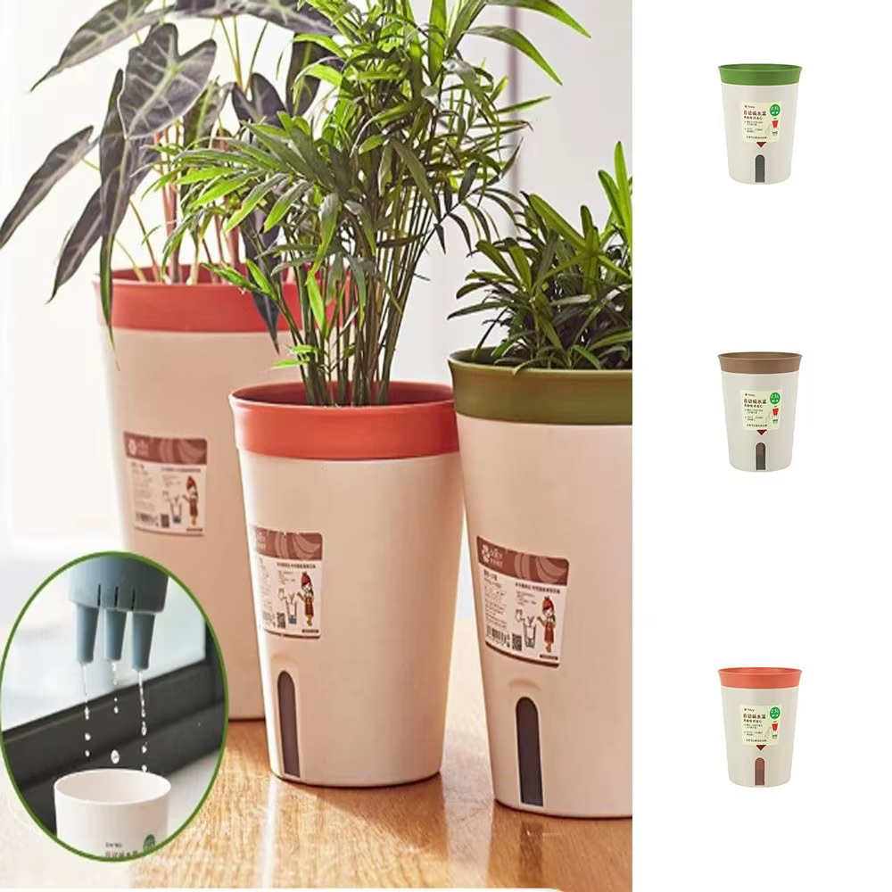 Pot de fleur hydroponique paresseux en plastique