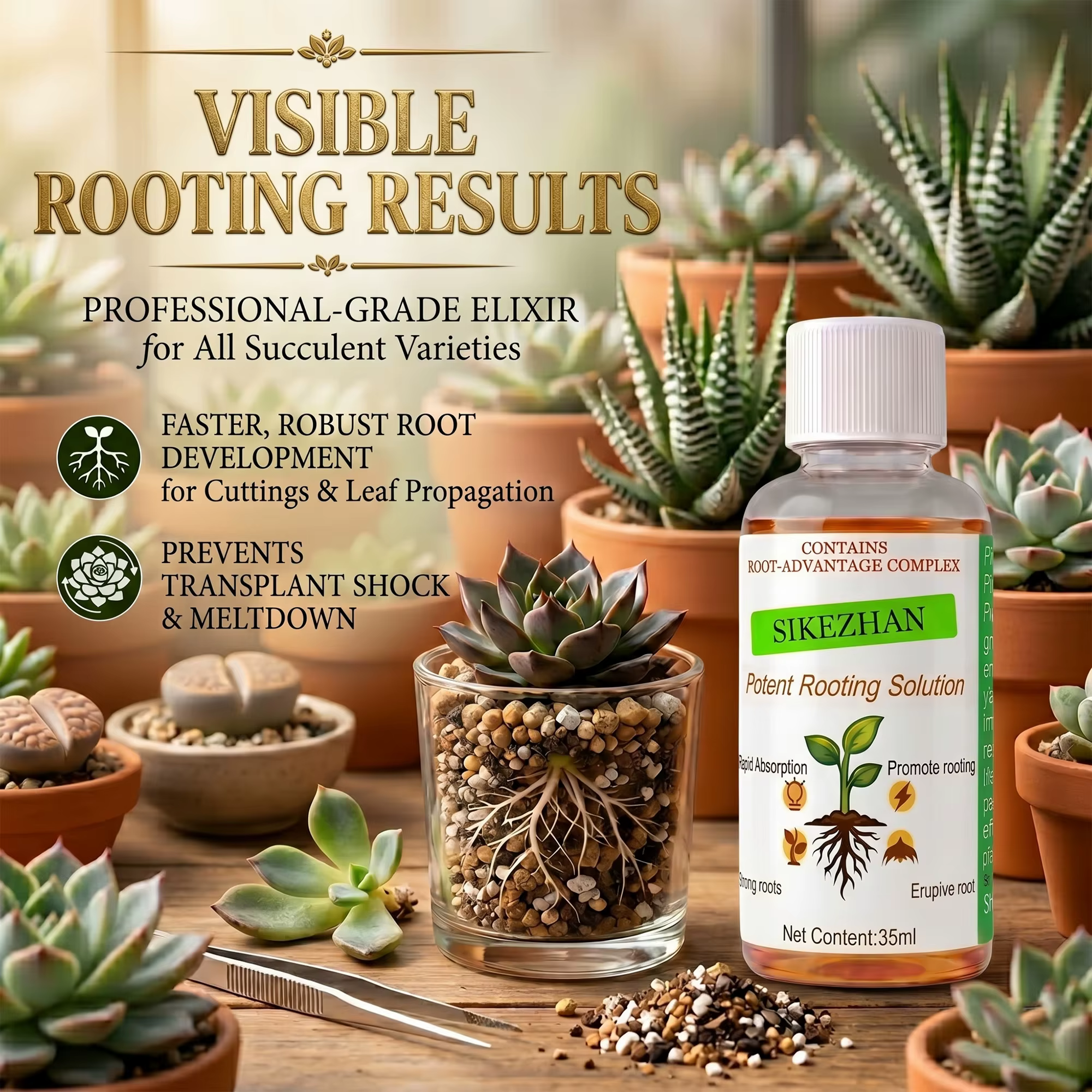 Kit de solution nutritive pour l'enracinement des plantes