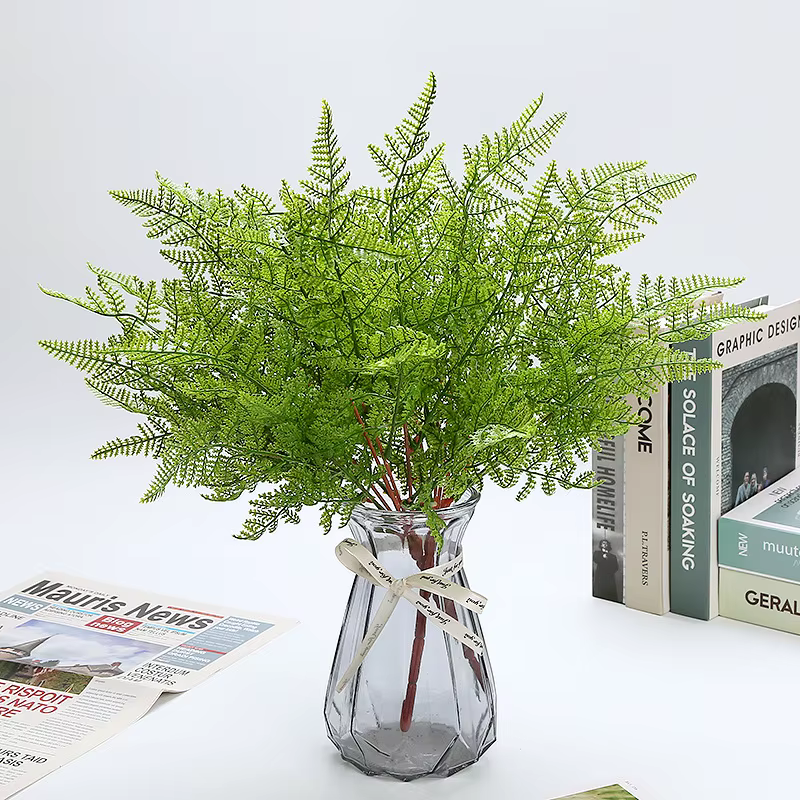 Simulation Gomme Tendre Herbe Persane Plantes Vertes Artificielles Feuille DIY Arrangement De Fleurs Maison Hôtel Décor Mariage Accessoires de Photographie
