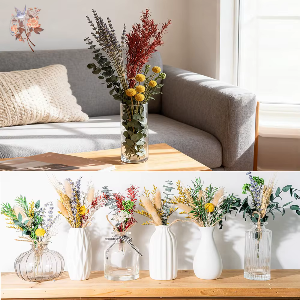 Bouquet de fleurs séchées fait main