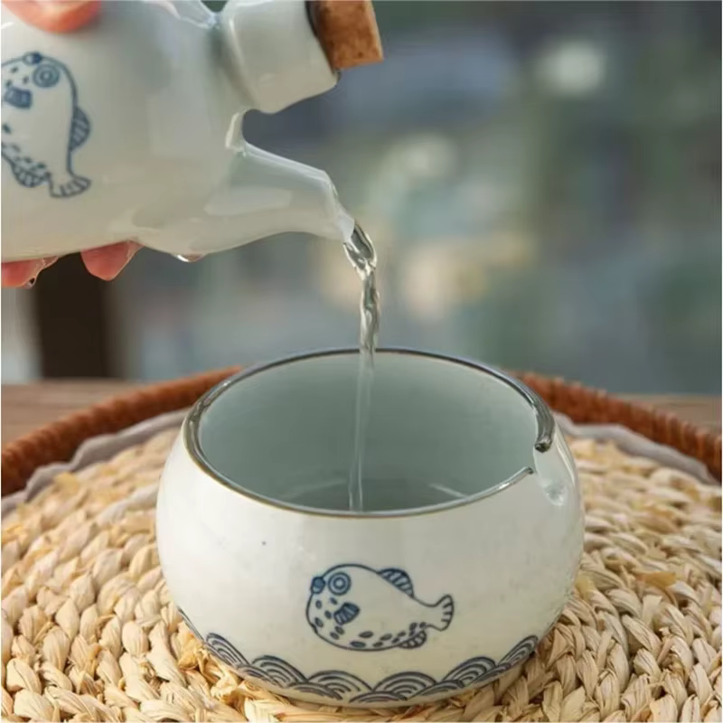 Pot à huile en céramique vintage, shakers de cuisine pour sel et Belle, boîte d'assaisonnement, pot à épices ménager, bouteille de soja ce, outils de cuisine