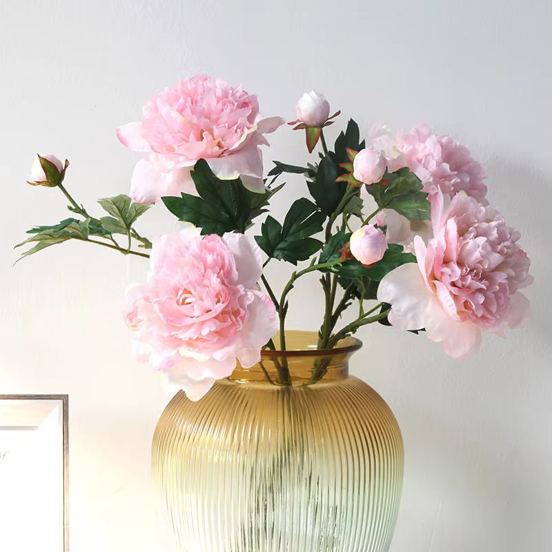 Bouquet de pivoines blanches 70cm