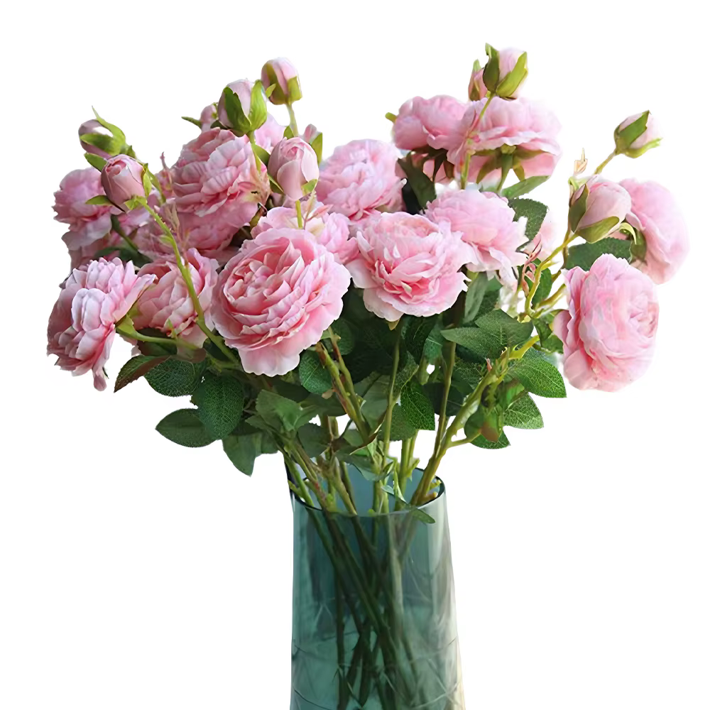 Fleurs artificielles de Ranunculus roses