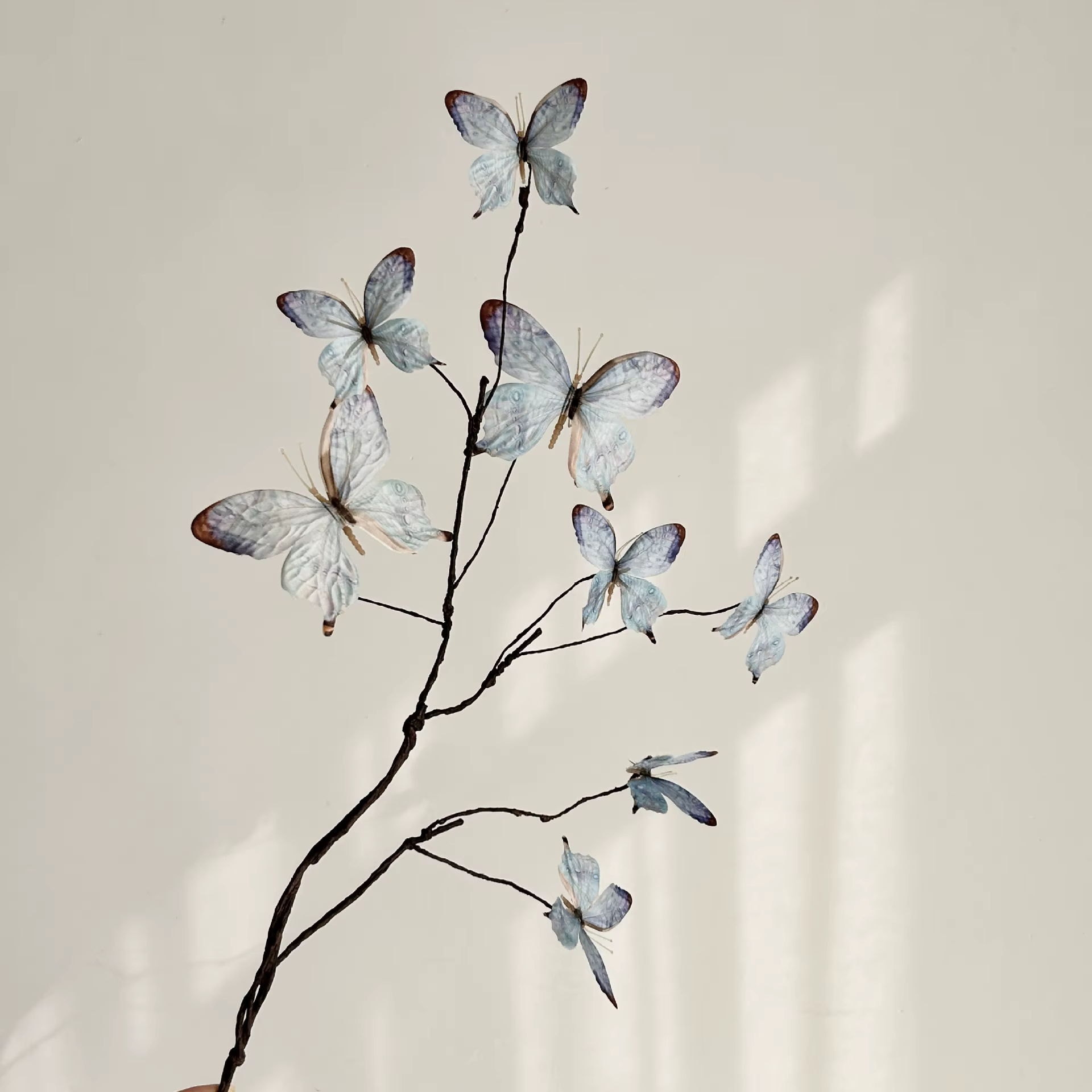 Fleurs papillon artificielles de 27.6 pouces