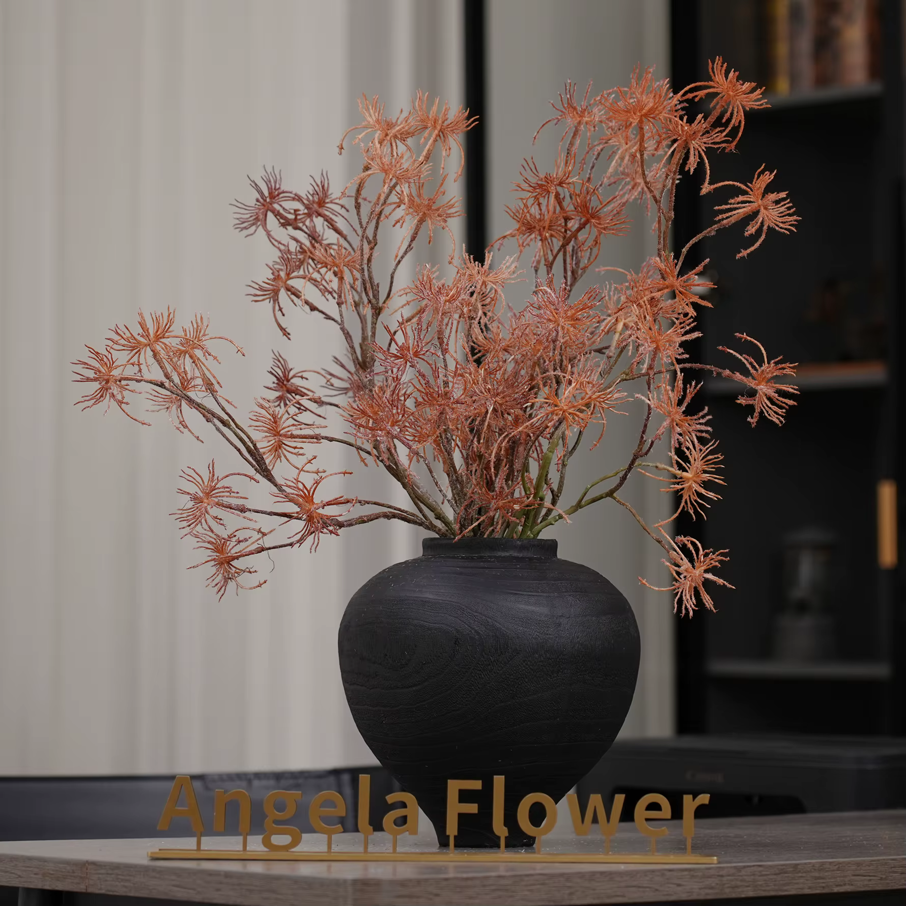 A2024 rose Orange pissenlit herbe plante artificielle branche mariage fleur Arrangement accessoires matériel maison chambre Table décor