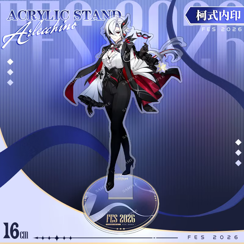 Jeu HoYo Yuanshen Impacting Nod-Krai Arlecchino Wanderer acrylique Standee Aino Lauma Flins accessoire de dessin animé cadeaux de Cosplay