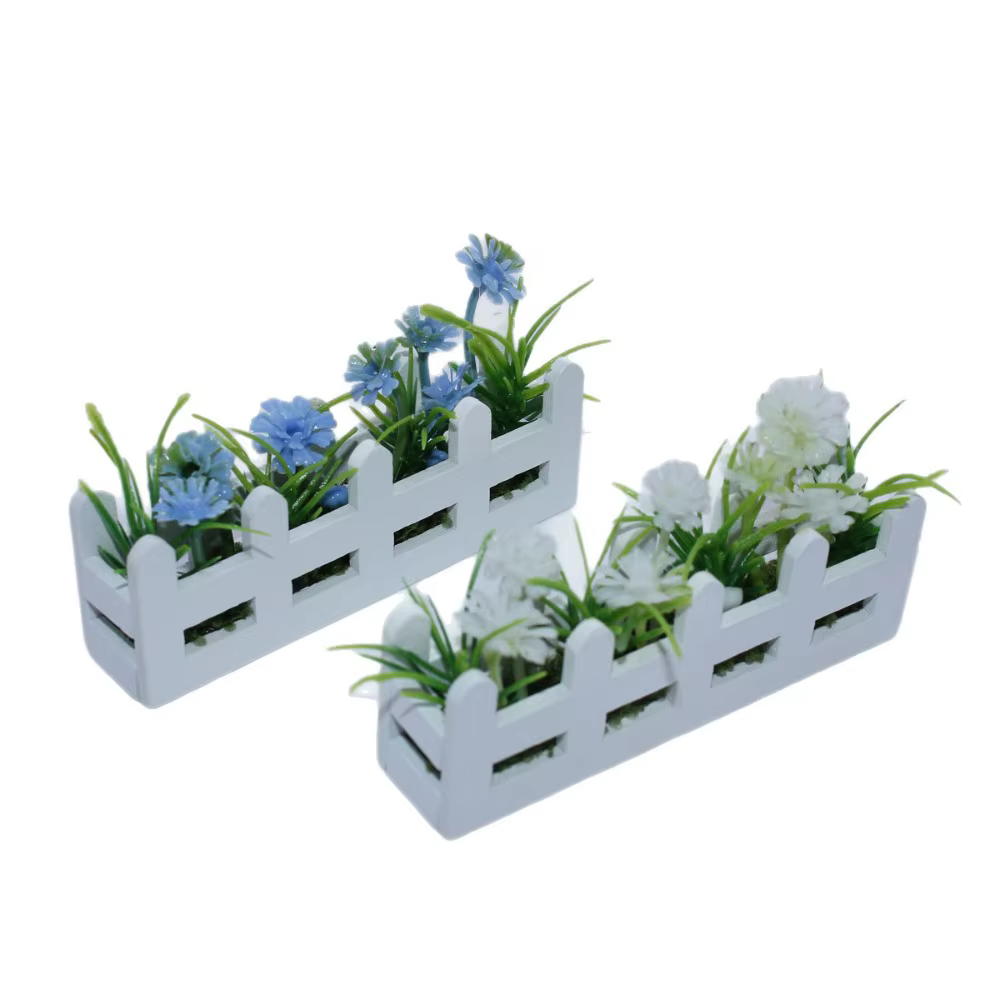 Simulation de fleurs de clôture Miniature